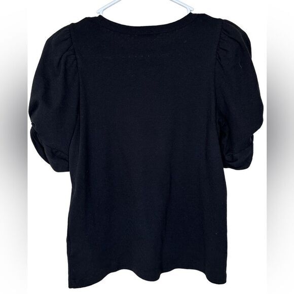 Ella Moss black short sleeve top sz xs - Picture 3 of 9